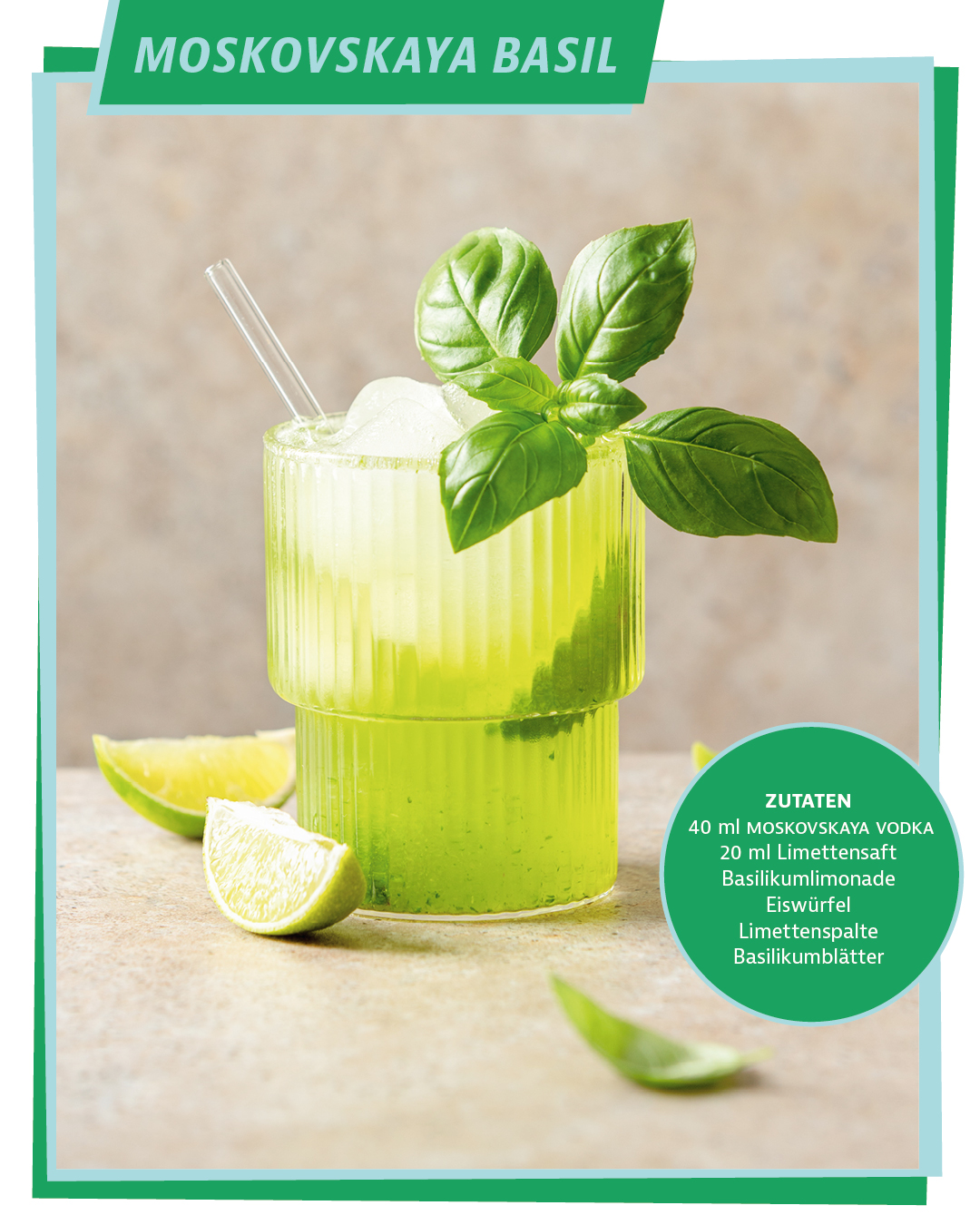 Drink des Sommers: Moskovskaya Basil